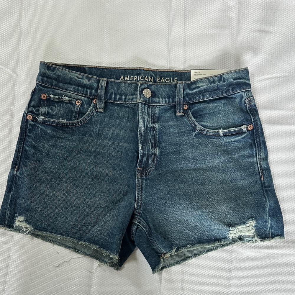 American Eagle Outfitters Dark Blue Jean Shorts New with Tags